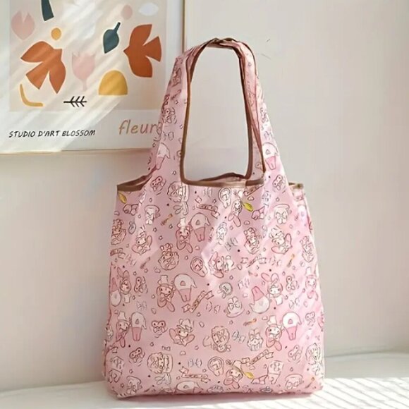 Hello Kitty Shopping Tote Sanrio Pink Reusable NWT - Picture 1 of 2